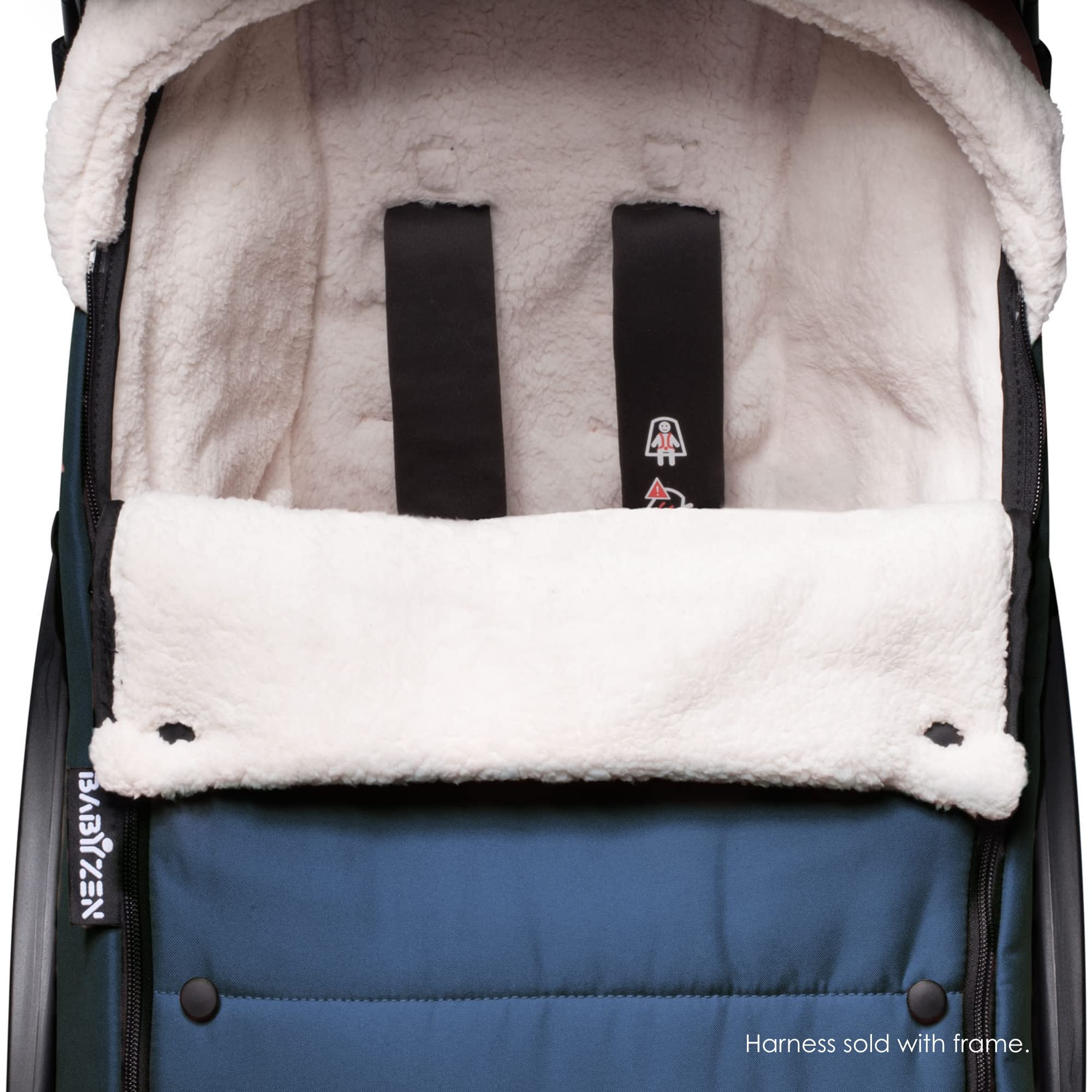 Foto 4 pulgar | Capucha De Forro Polar Footmuff Babyzen Yoyo, Azul Marino, Con Forro Sherpa - Venta Internacional.