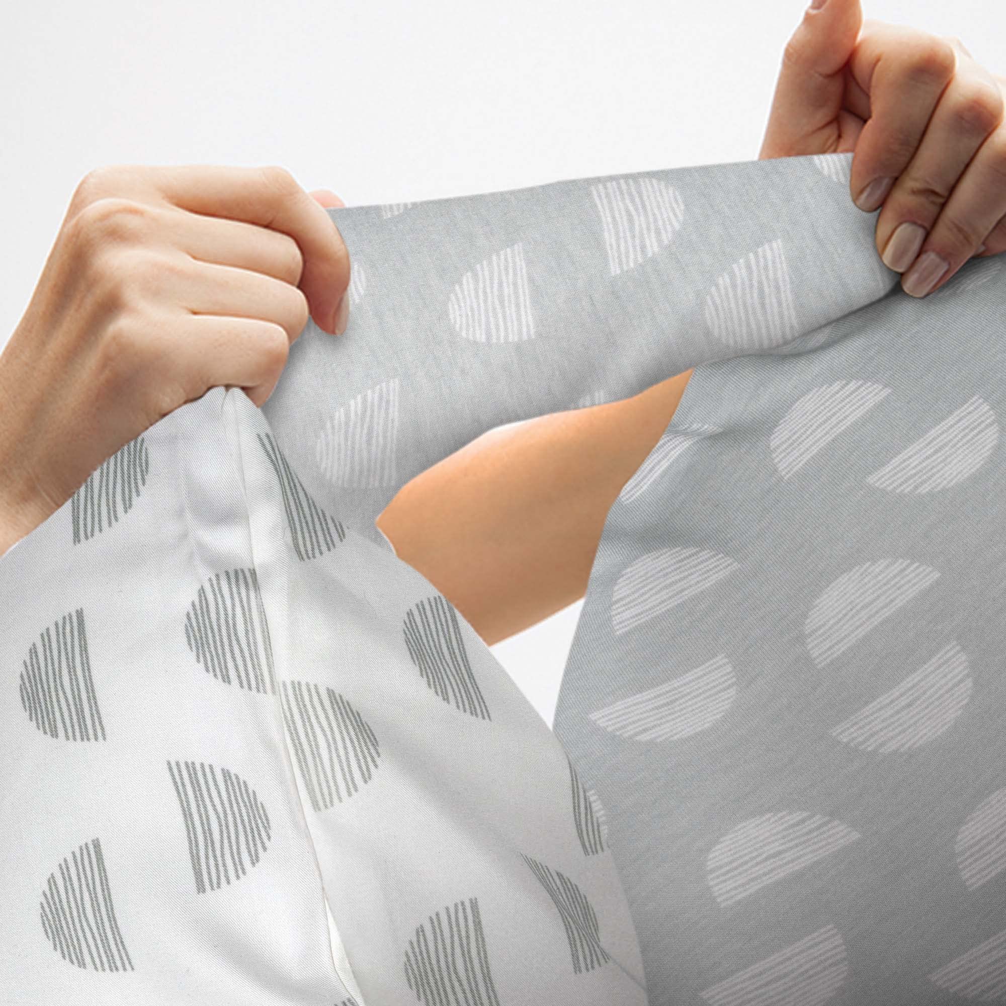 Foto 4 | Almohada Para Dormir De Lado Para Todo El Cuerpo Boppy Mirage Blanco/gris - Venta Internacional.
