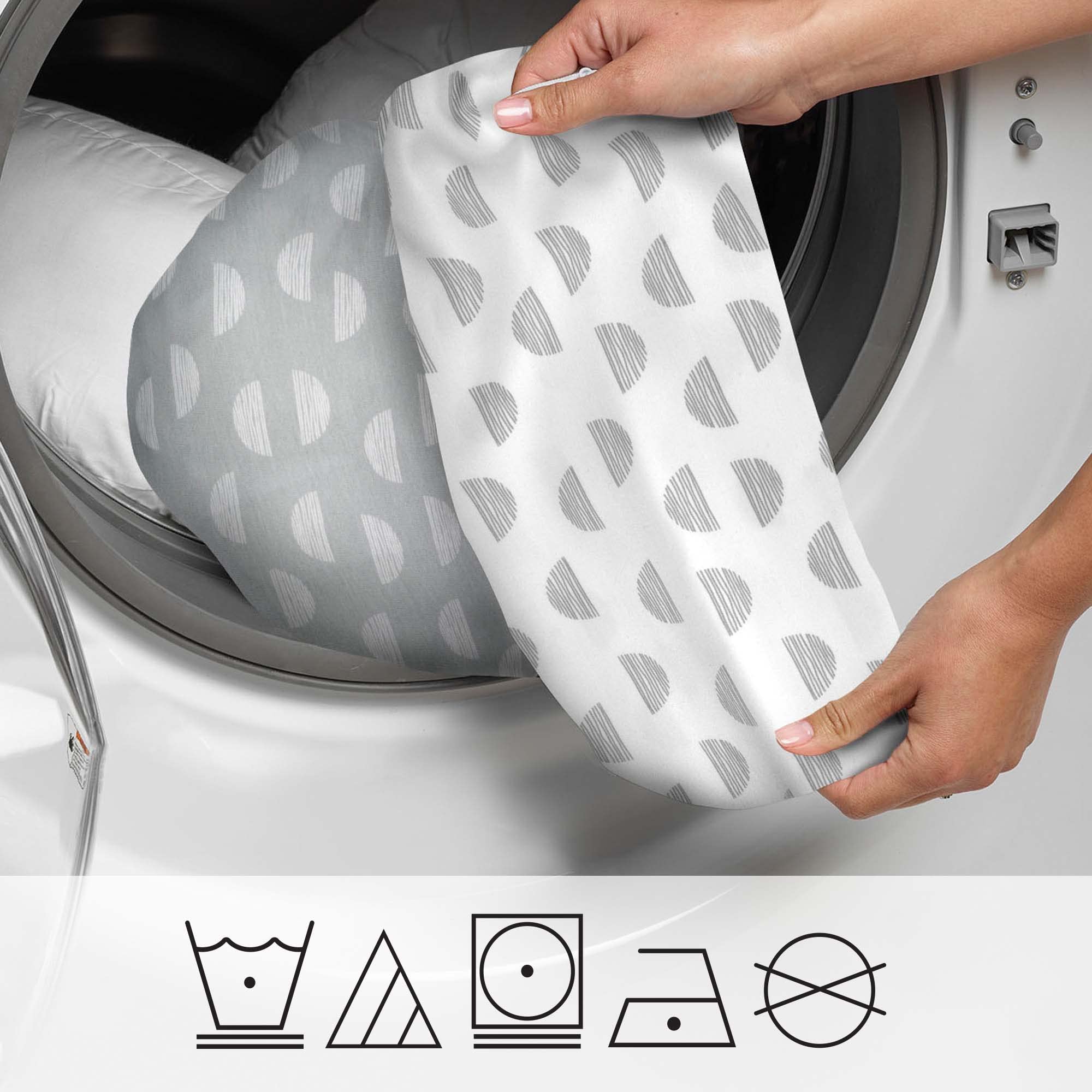 Foto 7 pulgar | Almohada Para Dormir De Lado Para Todo El Cuerpo Boppy Mirage Blanco/gris - Venta Internacional.