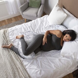 Foto 4 | Almohada De Embarazo Boppy Total Body Con Funda Extraíble, Color Gris - Venta Internacional.
