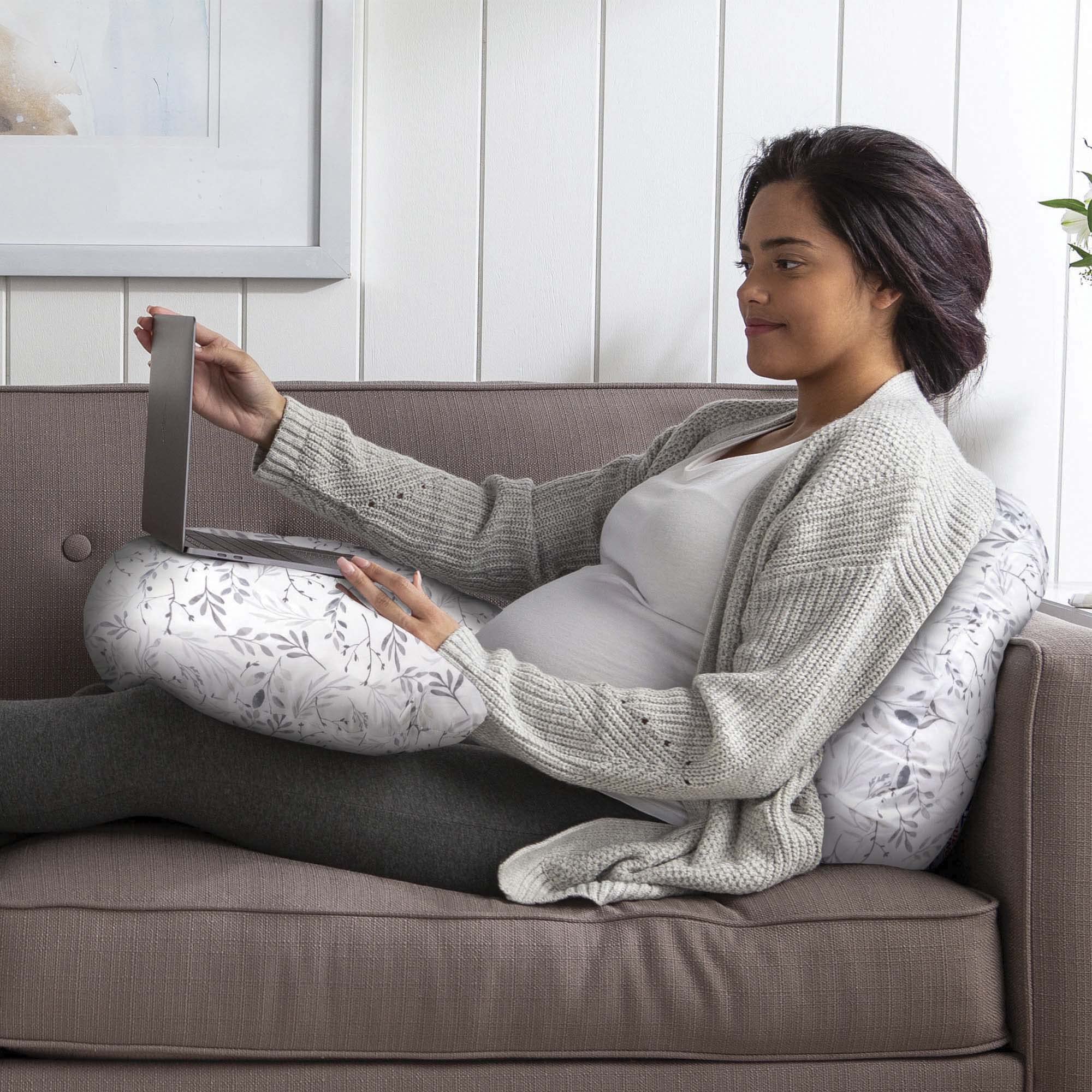 Foto 5 | Almohada De Embarazo Boppy Total Body Con Funda Extraíble, Color Gris - Venta Internacional.
