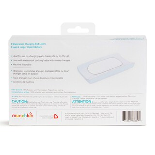 Foto 6 | Forros Para Cambiadores Munchkin Impermeables 3 Unidades Paquete De 1 - Venta Internacional.