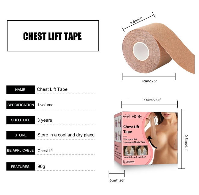 Foto 7 | Cinta De Levantamiento De Senos, Resistente Al Sudor, Invisible, De Grado Médico Para Mujeres - Venta Internacional.