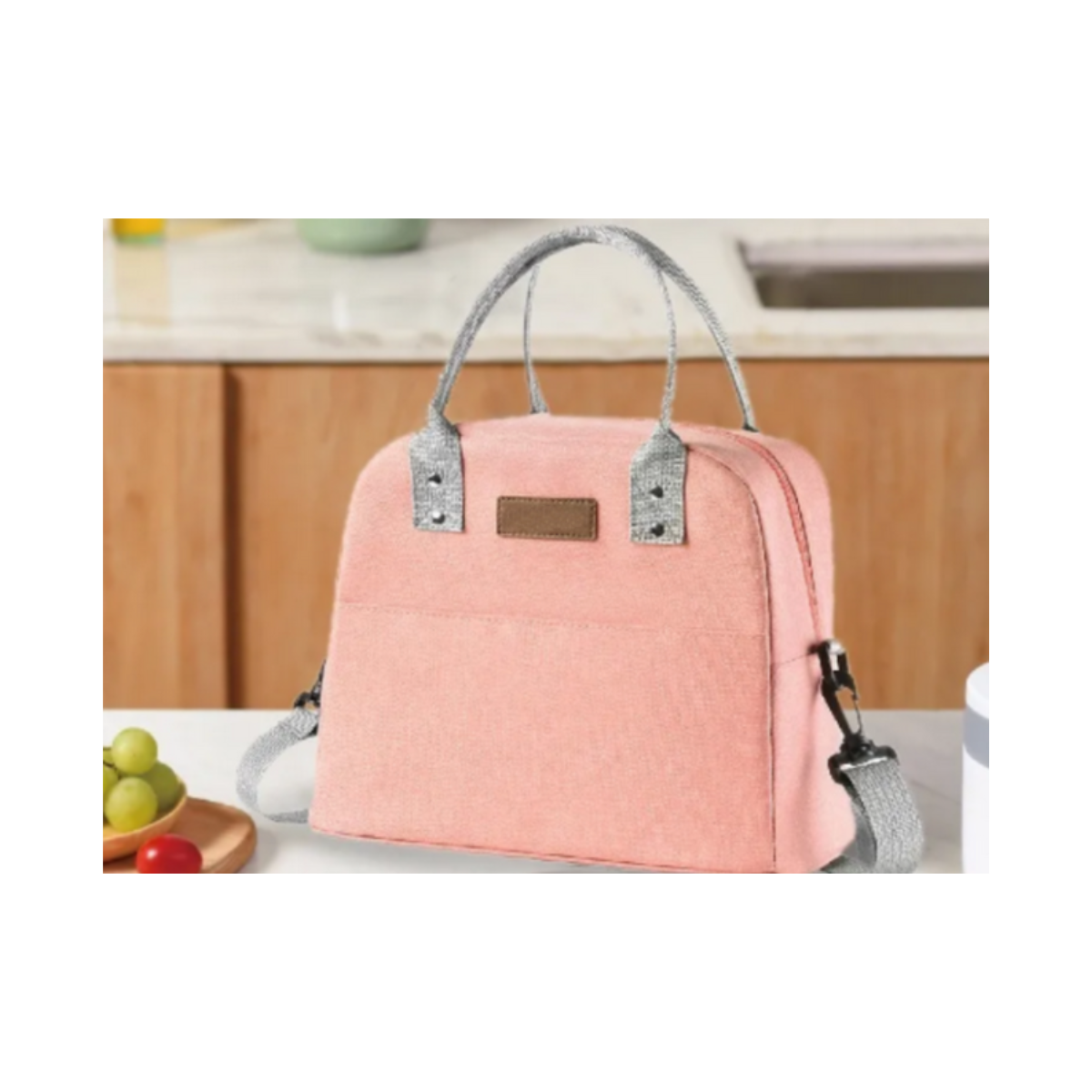 Foto 2 | Lonchera Bolsa de Almuerzo Térmica de Gran Capacidad color Rosa