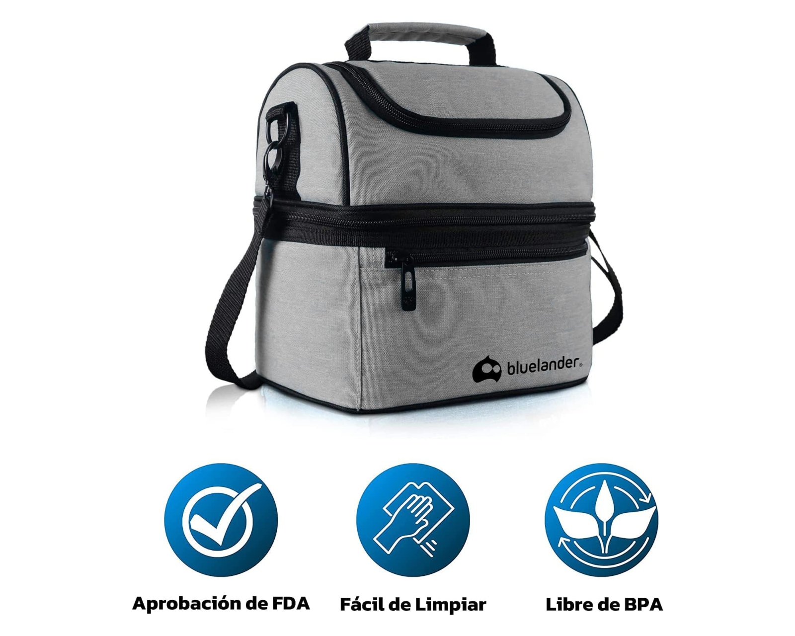Foto 4 pulgar | Lonchera Bluelander AHSK-2748 color Gris