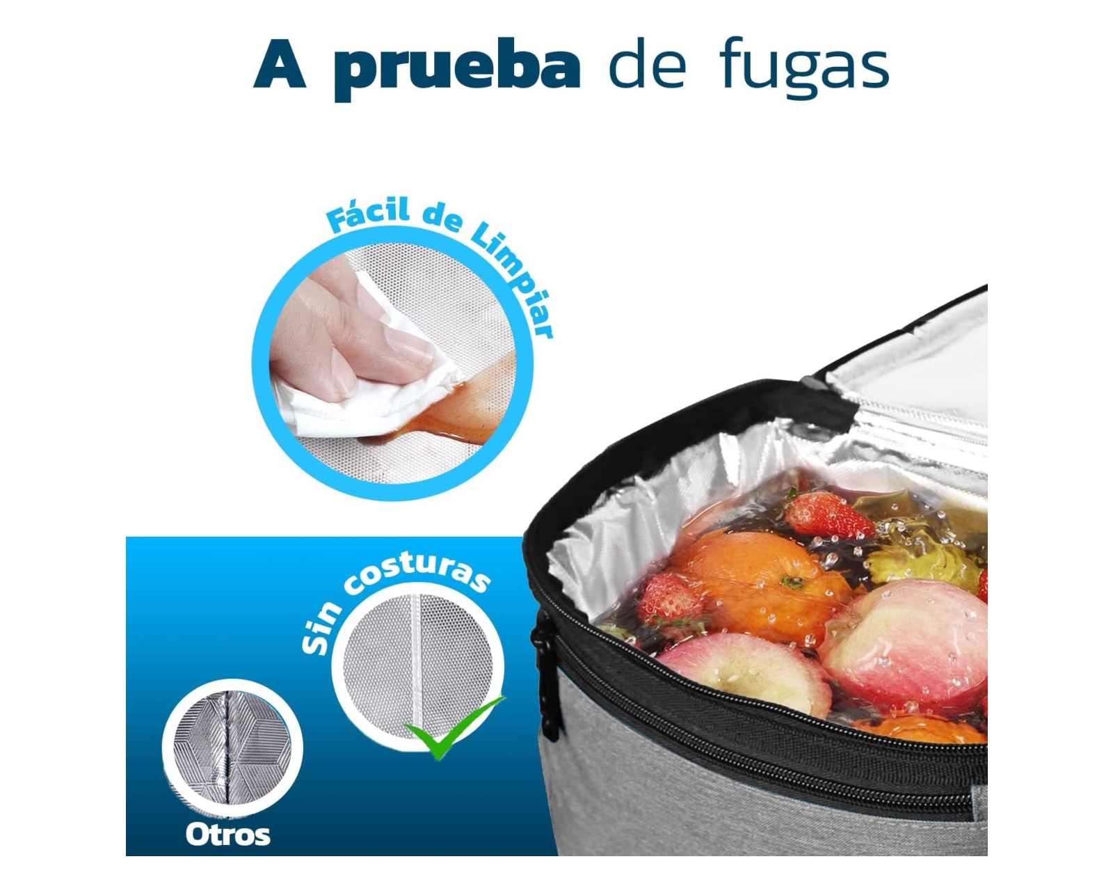 Foto 5 pulgar | Lonchera Bluelander AHSK-2748 color Gris