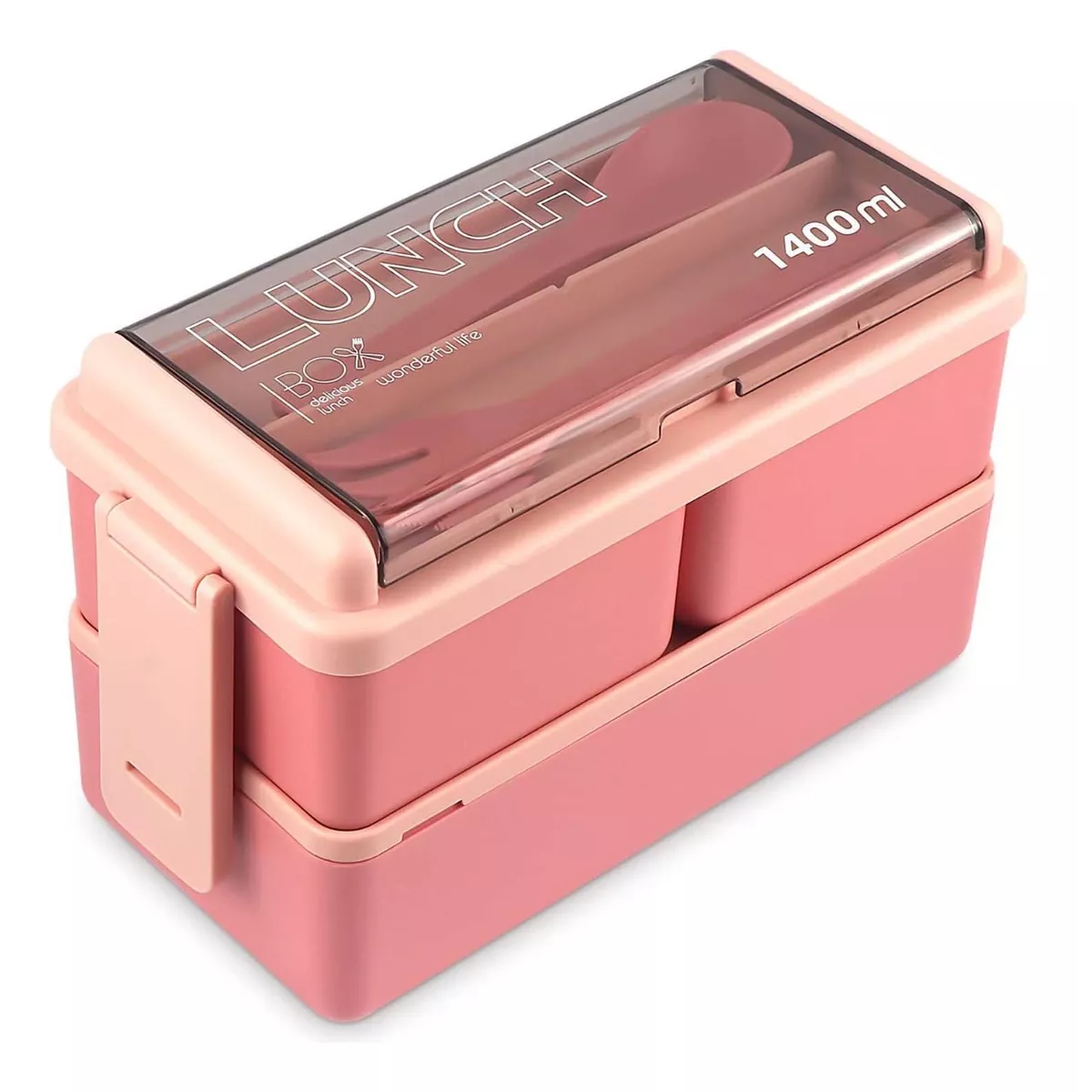 Foto 1 | Lonchera Desmontable Eo Safe Imports Esi11433 Rosa 2 Niveles