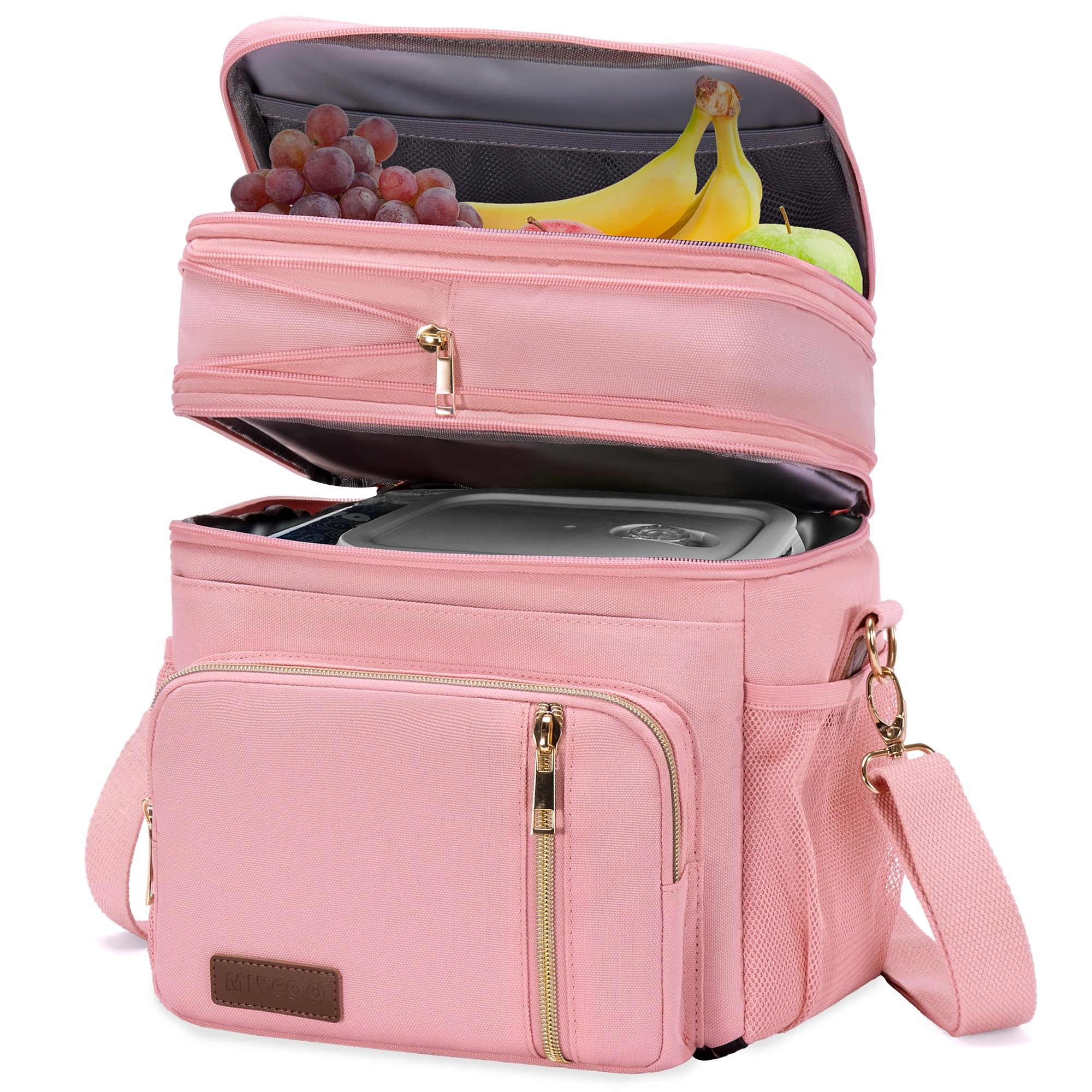 Foto 2 pulgar | Lonchera Miycoo Doble Cubierta Aislante Rosa 15 L - Venta Internacional