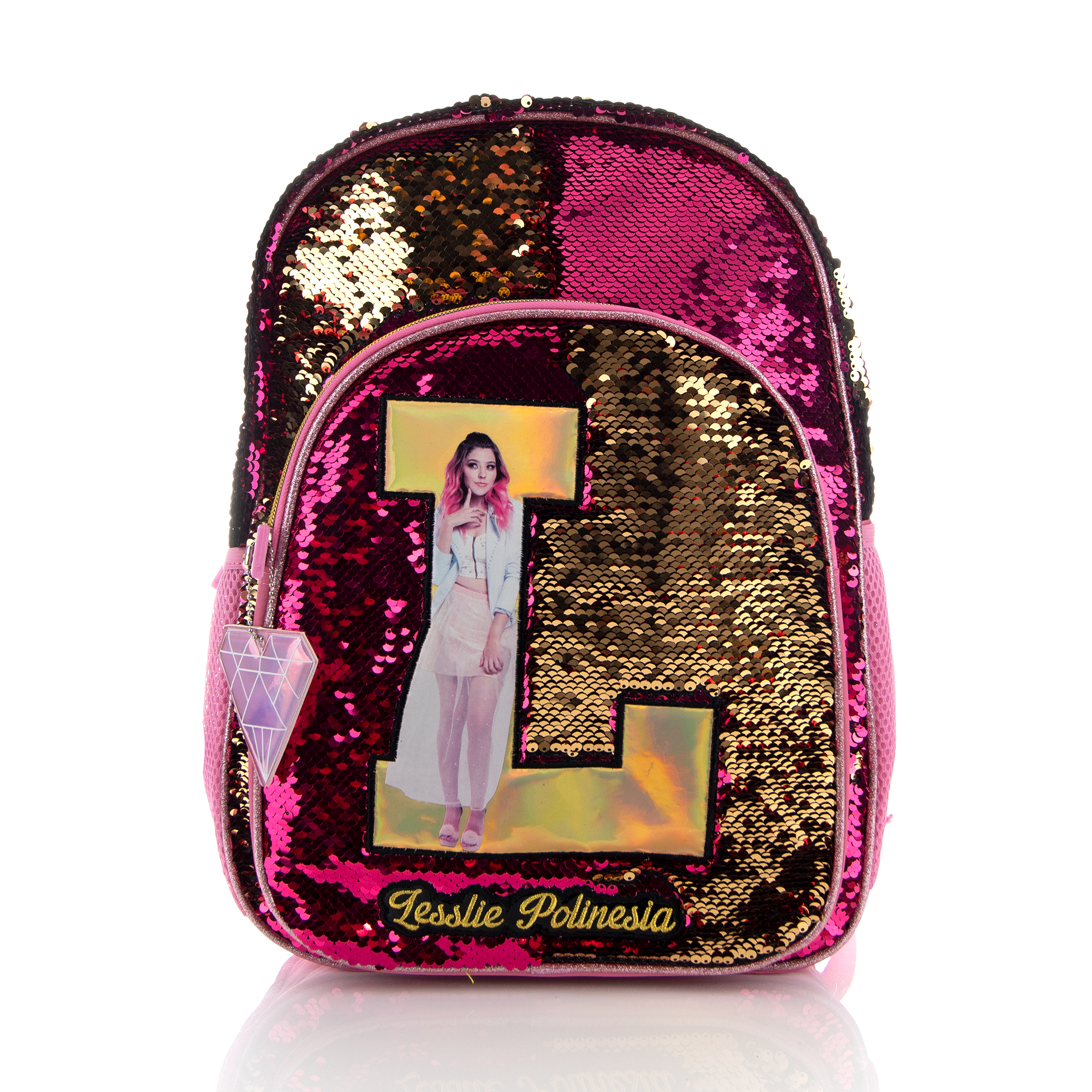 Foto 5 | Mochila Lesslie Los Polinesios Lentejuela Reversible