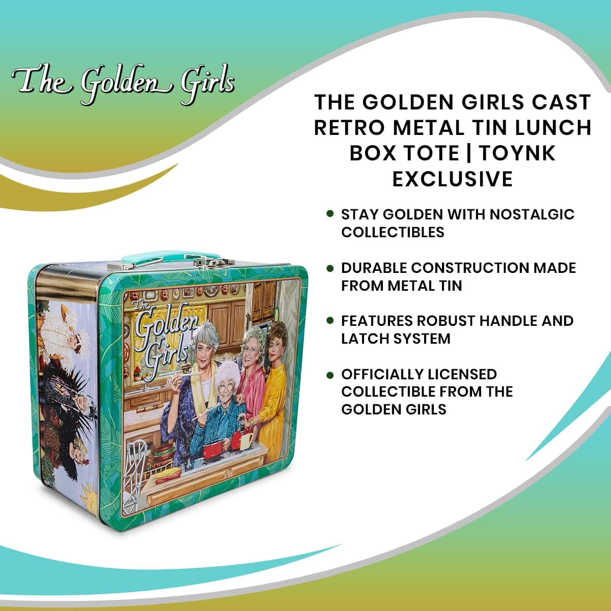 Foto 8 pulgar | Lonchera Toynk The Golden Girls De Metal Fundido Retro - Venta Internacional.