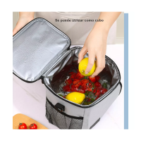 Foto 4 pulgar | Lonchera Térmica, Bolsa Térmica Eo Safe Imports Esi-14663-1 Gris