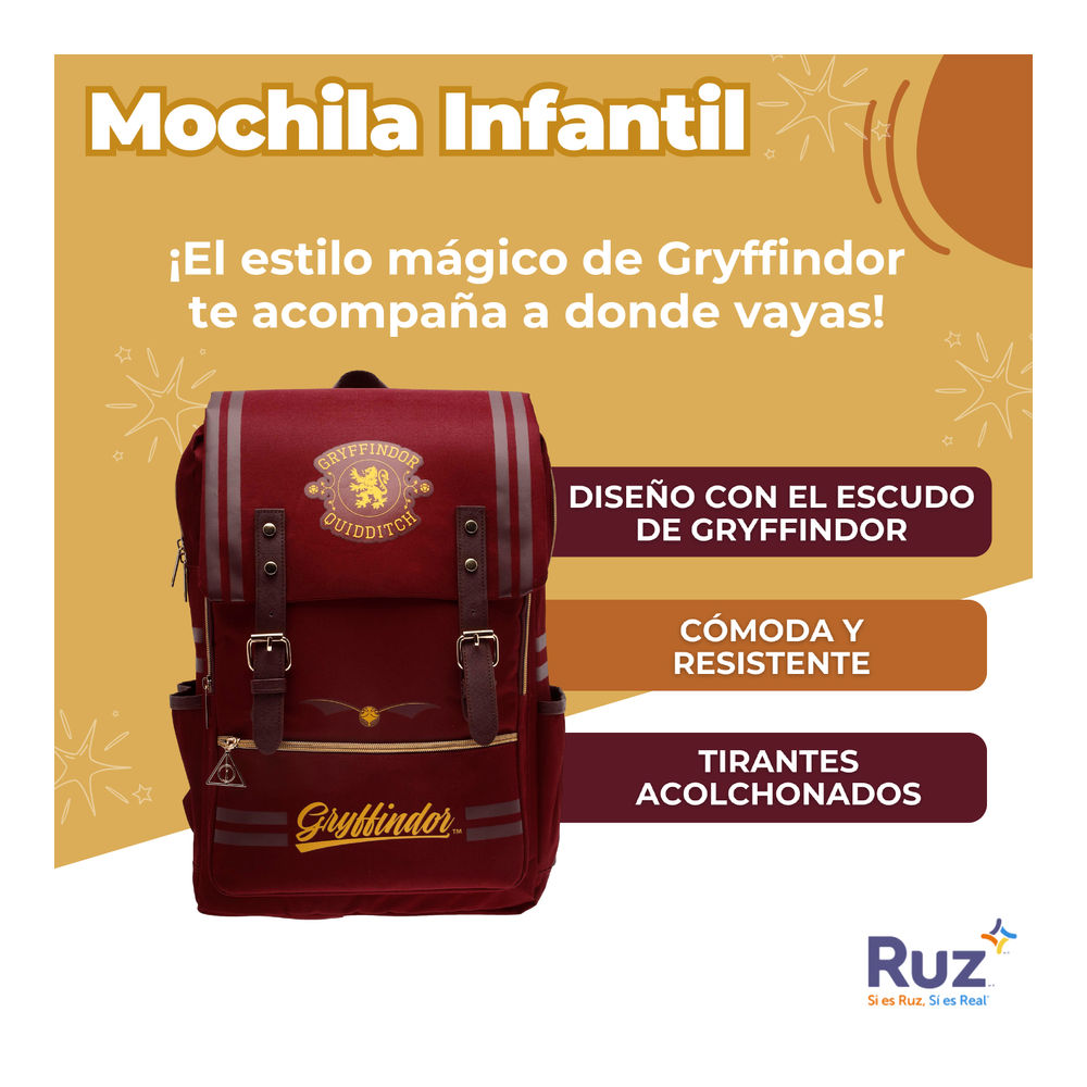 Foto 4 pulgar | Mochila Juvenil Warner Bros Harry Potter 26 L