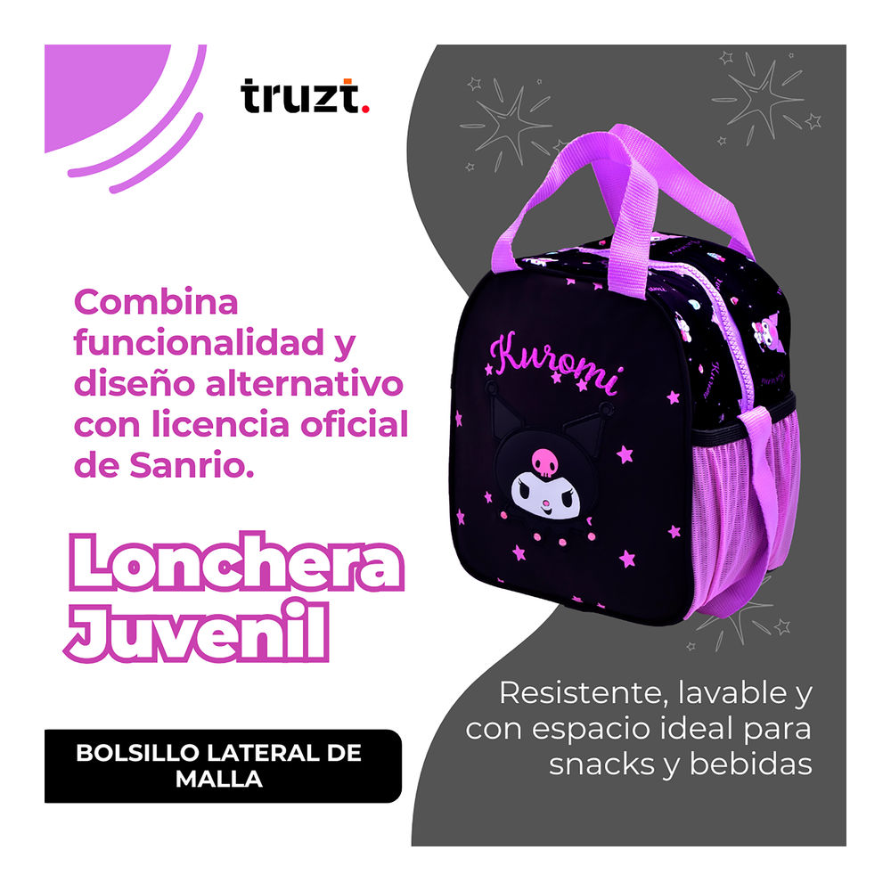 Foto 5 pulgar | Lonchera Juvenil Sanrio Kuromi 4 L