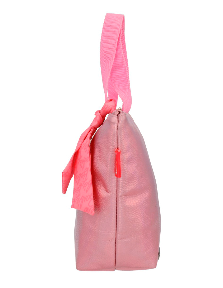 Foto 7 | Lonchera Casual Barbie Rosa Brillante Cute Moñito Reforzada
