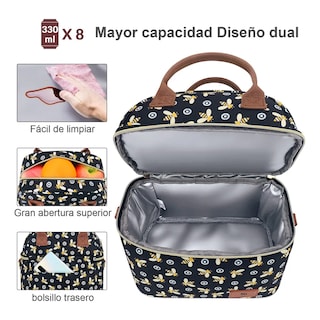 Foto 2 | Lonchera Termica De Doble Capa Eo Safe Imports Esi-19520 Negro