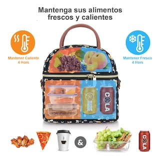 Foto 4 | Lonchera Termica De Doble Capa Eo Safe Imports Esi-19520 Negro