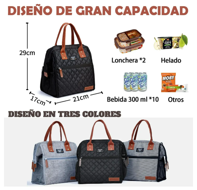Foto 3 pulgar | Elegancia Funcional Con La Lonchera Térmica Xtellar Para Mujer: La Compañera Perfecta Para Tu Día Laboral