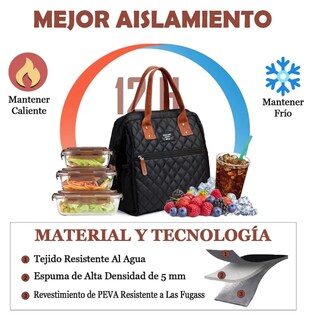 Foto 3 | Elegancia Funcional Con La Lonchera Térmica Xtellar Para Mujer: La Compañera Perfecta Para Tu Día Laboral