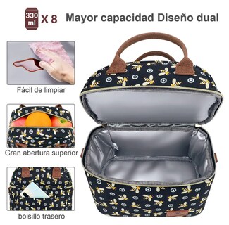 Foto 4 | Lonchera Térmica Xtellar De Doble Compartimiento Premium Para Mujeres Sofisticadas