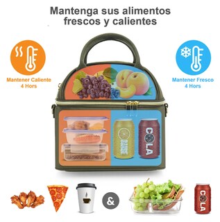 Foto 3 | Lonchera Térmica Xtellar De Doble Compartimiento Premium Para Mujeres Sofisticadas