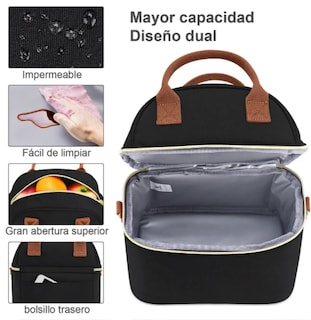Foto 2 | Lonchera Térmica Xtellar De Doble Compartimiento Premium Para Mujeres Sofisticadas