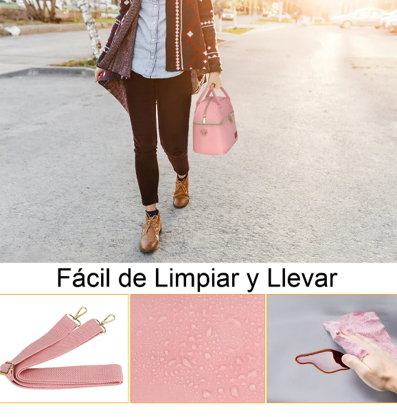 Foto 5 pulgar | Lonchera Térmica Xtellar De Doble Compartimiento Premium Para Mujeres Sofisticadas