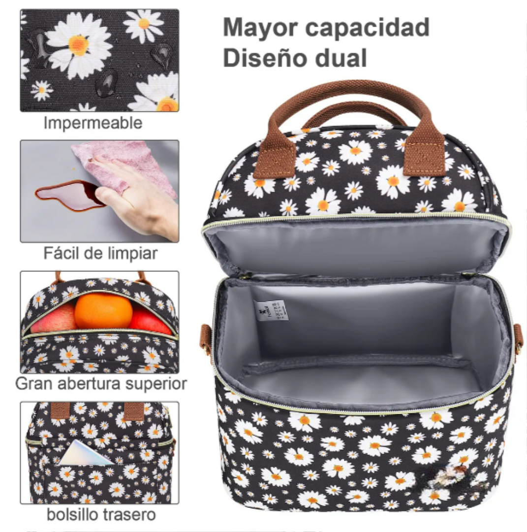 Foto 3 pulgar | Lonchera Térmica Xtellar De Doble Compartimiento Premium Para Mujeres Sofisticadas