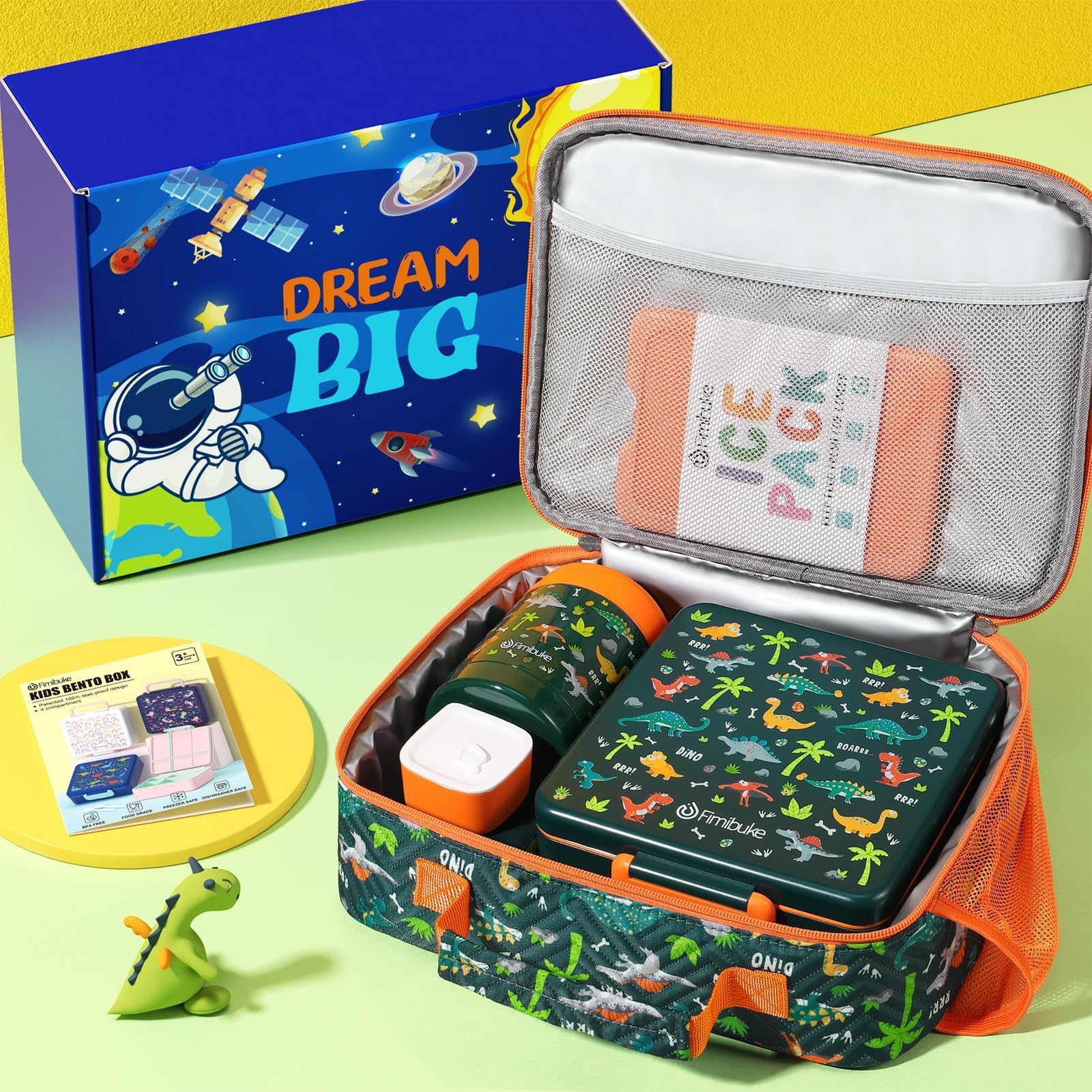 Foto 4 pulgar | Set De Loncheras Fimibuke Kids Bento Con Termo De 350 Ml Y Bolsa - Venta Internacional.