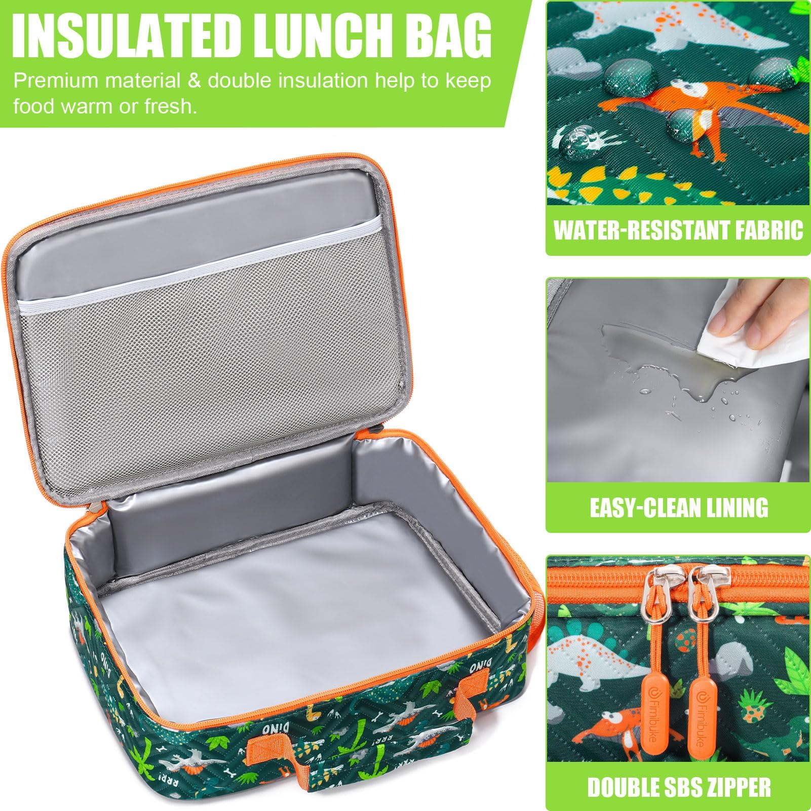 Foto 6 pulgar | Set De Loncheras Fimibuke Kids Bento Con Termo De 350 Ml Y Bolsa - Venta Internacional.