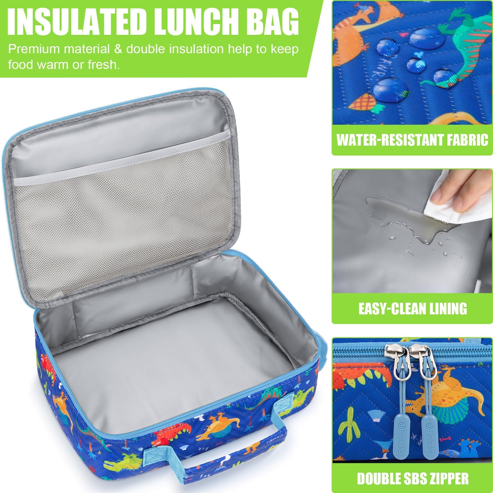 Foto 6 pulgar | Set De Loncheras Fimibuke Kids Bento Con Termo De 350 Ml, Bolsa Y Más - Venta Internacional.