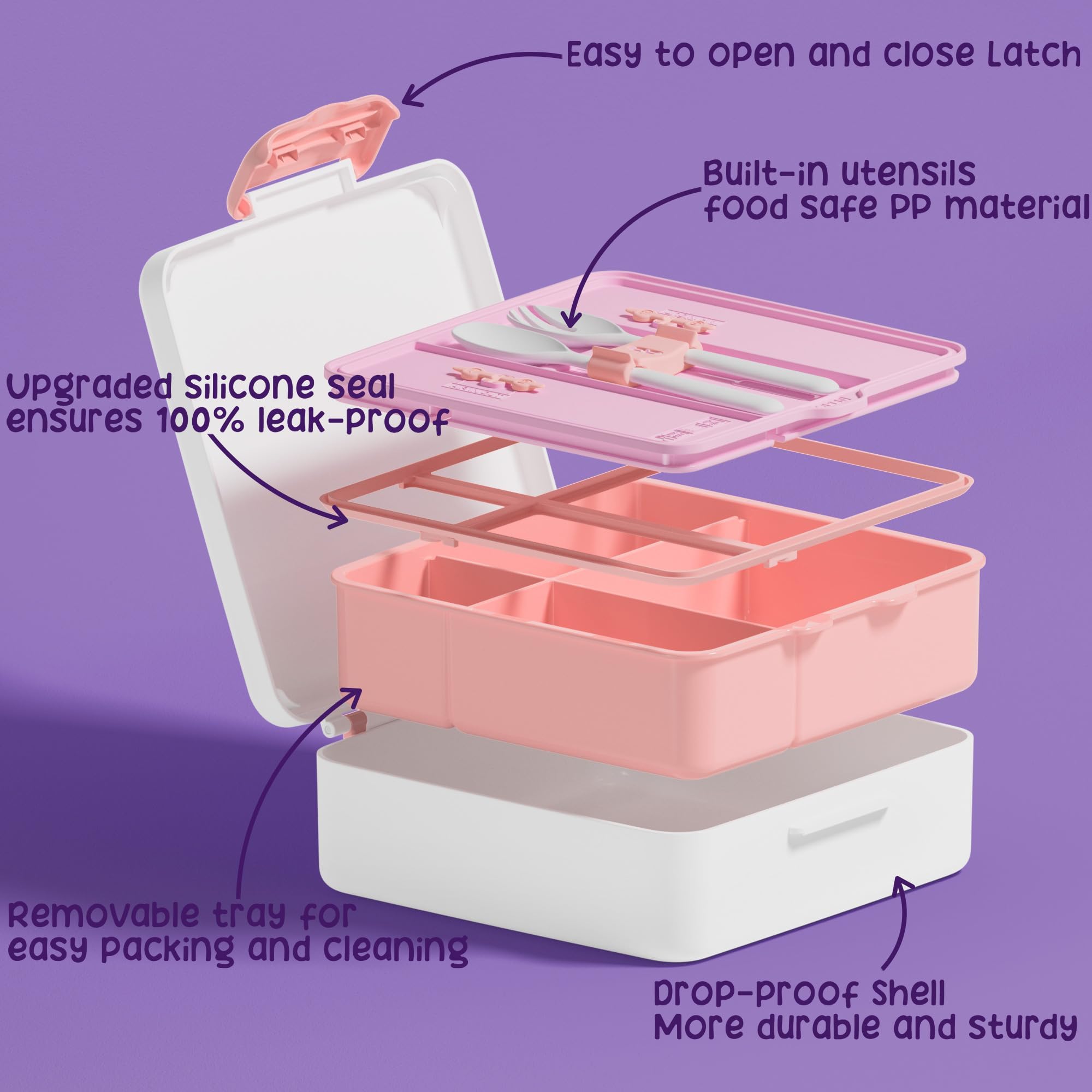 Foto 4 | Set De Loncheras Fimibuke Kids Bento Con Termo De 350 Ml Y Bolsa - Venta Internacional.