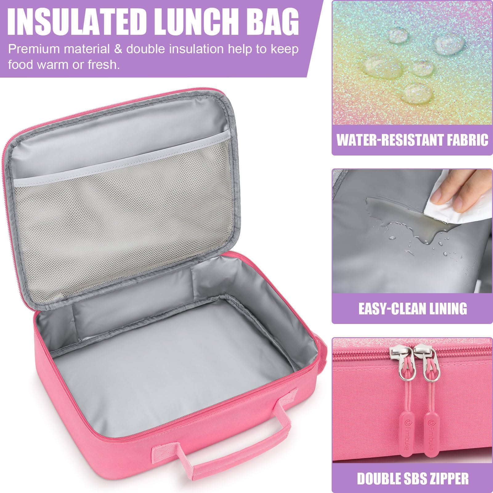 Foto 6 pulgar | Set De Loncheras Fimibuke Kids Bento Con Termo De 350 Ml Y Bolsa - Venta Internacional.