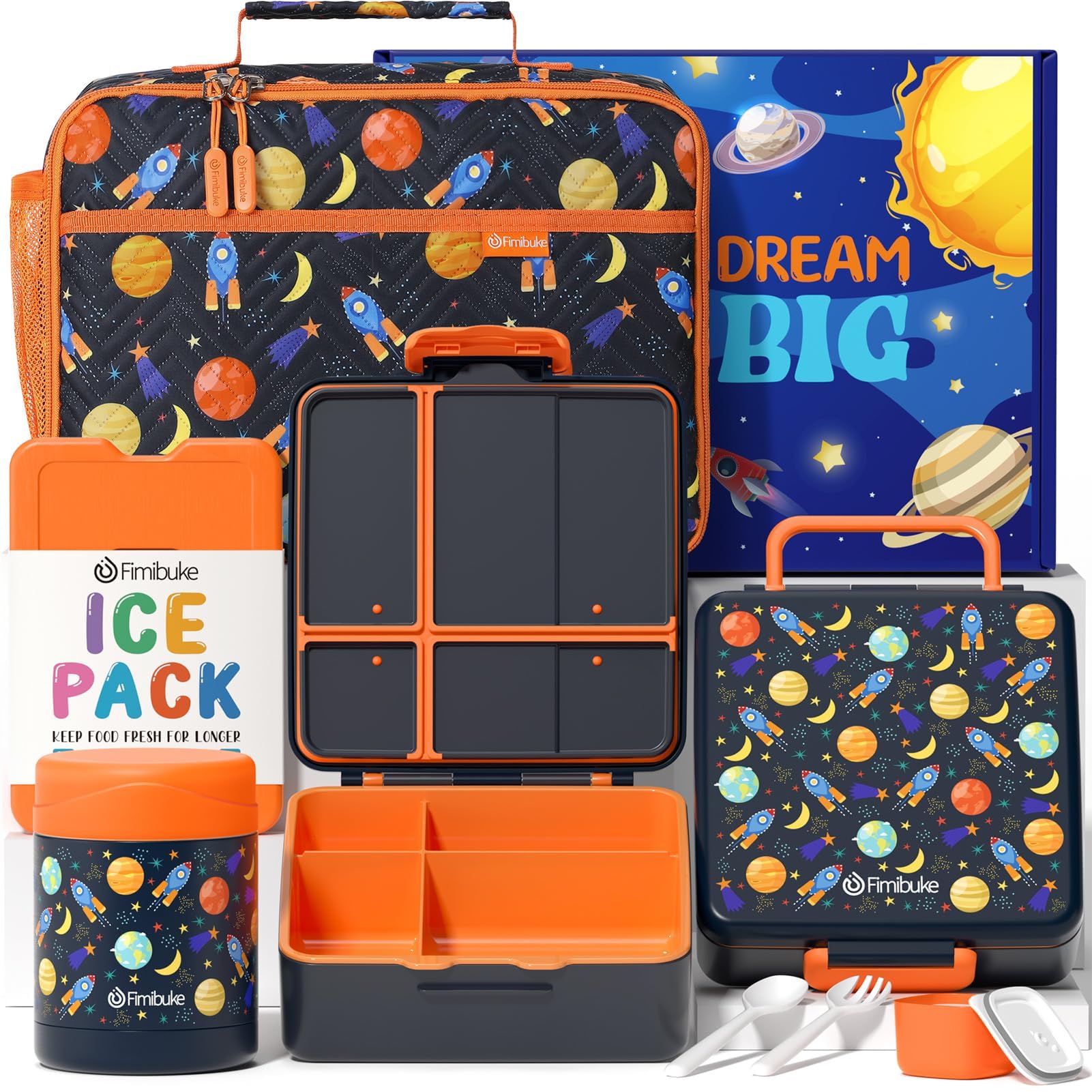 Foto 1 | Set De Loncheras Fimibuke Kids Bento Con Termo De 350 Ml Y Bolsa - Venta Internacional.