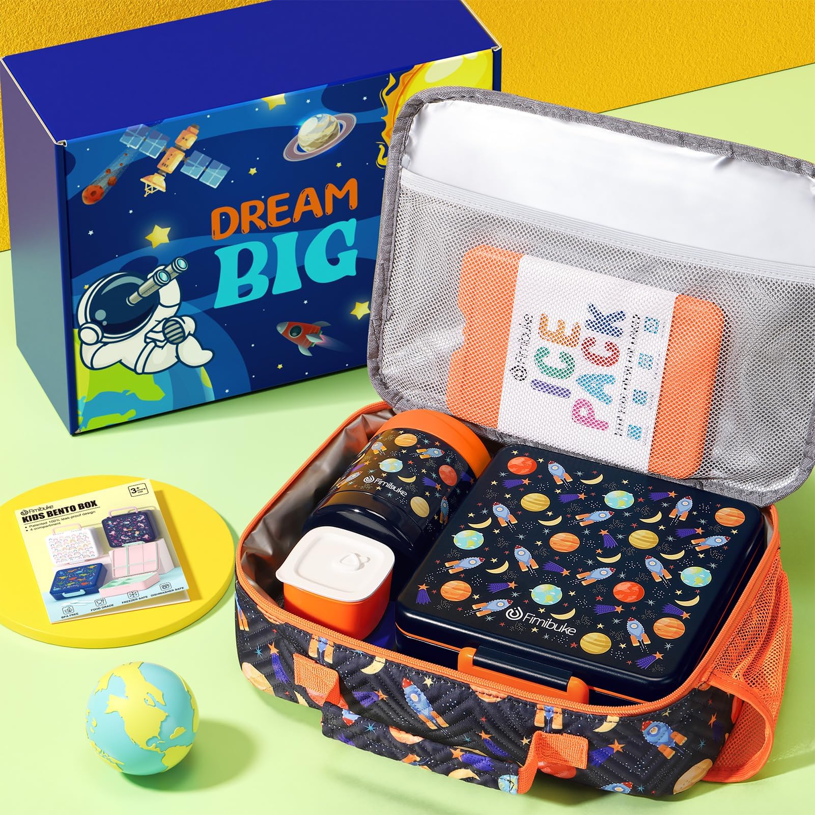 Foto 3 | Set De Loncheras Fimibuke Kids Bento Con Termo De 350 Ml Y Bolsa - Venta Internacional.