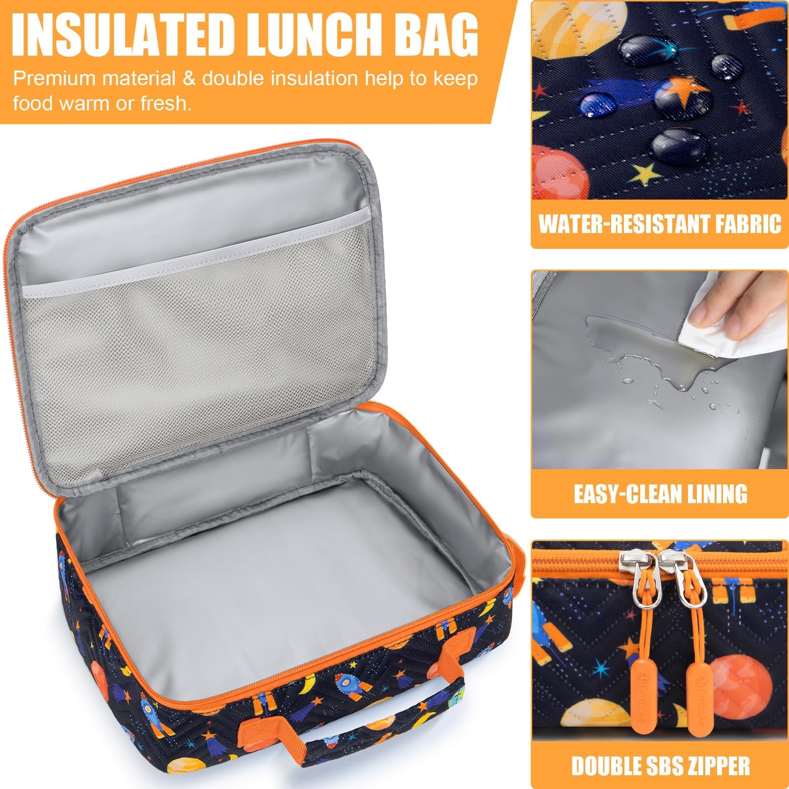Foto 6 pulgar | Set De Loncheras Fimibuke Kids Bento Con Termo De 350 Ml Y Bolsa - Venta Internacional.