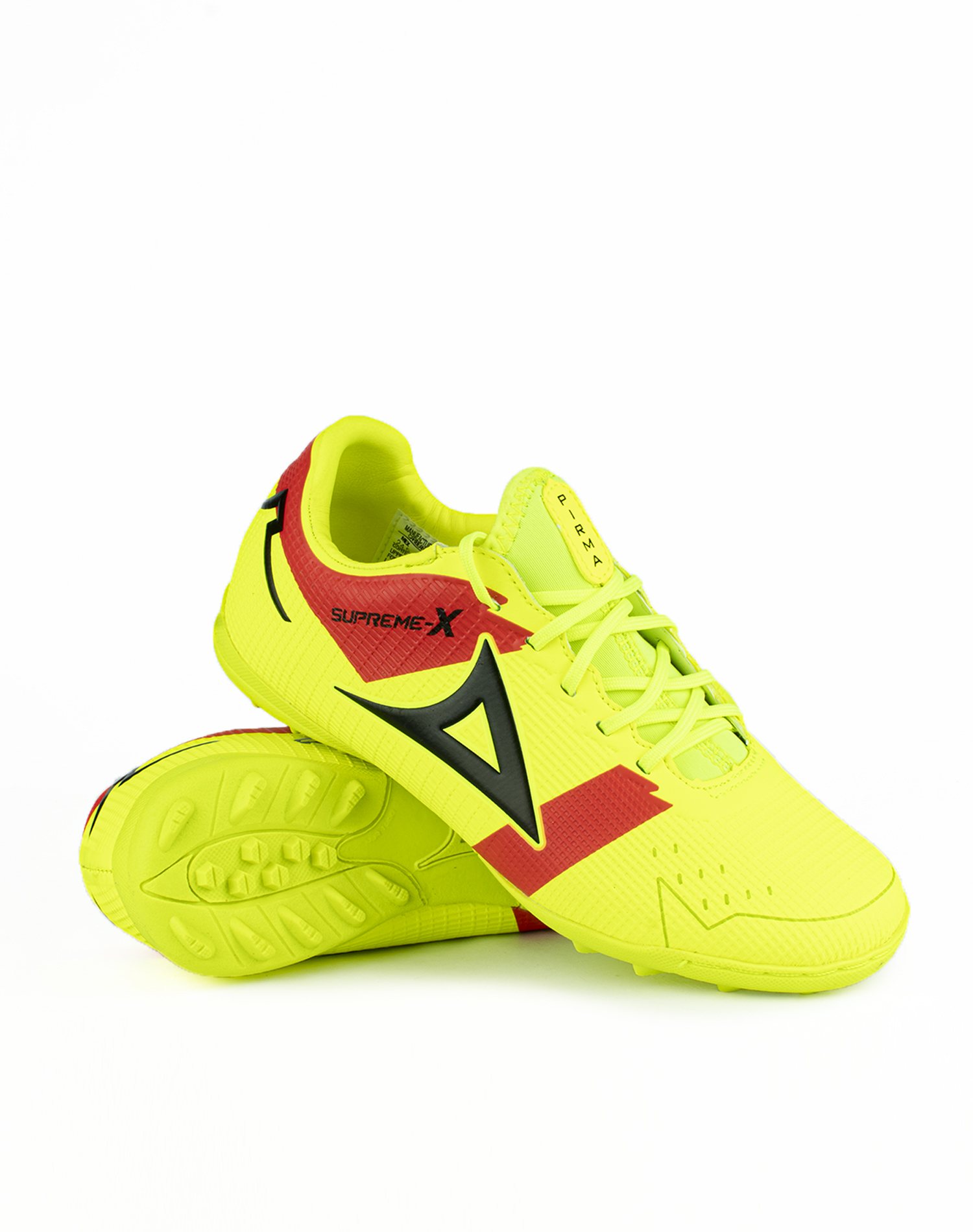 Taquetes Pirma Futbol Rápido Supreme X Turf 3045 color Amarillo