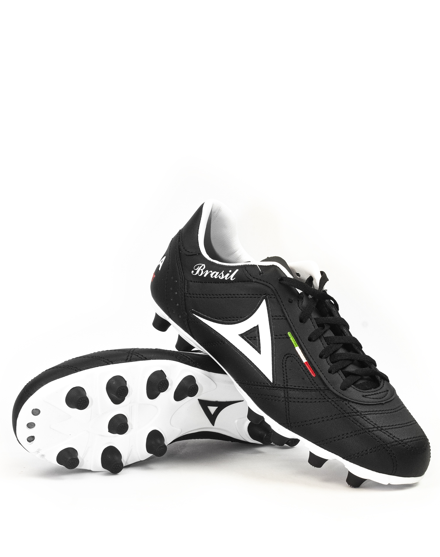 Foto 2 pulgar | Zapatos de Futbol Soccer Pirma Brasil color Negro/Blanco para Hombre