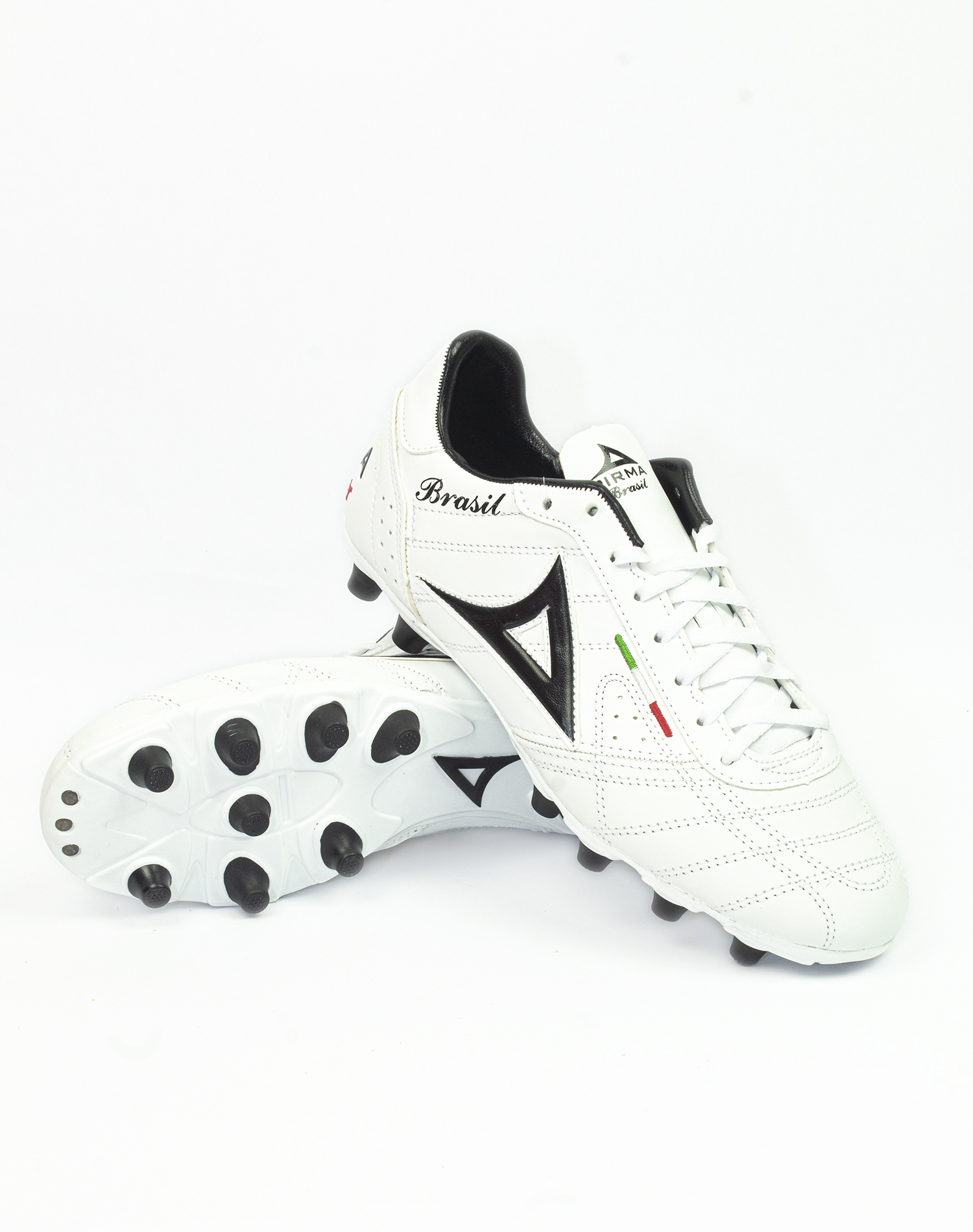 Foto 2 pulgar | Zapatos de Futbol Pirma Brasil Mod 501 Blanco/Negro para Hombre