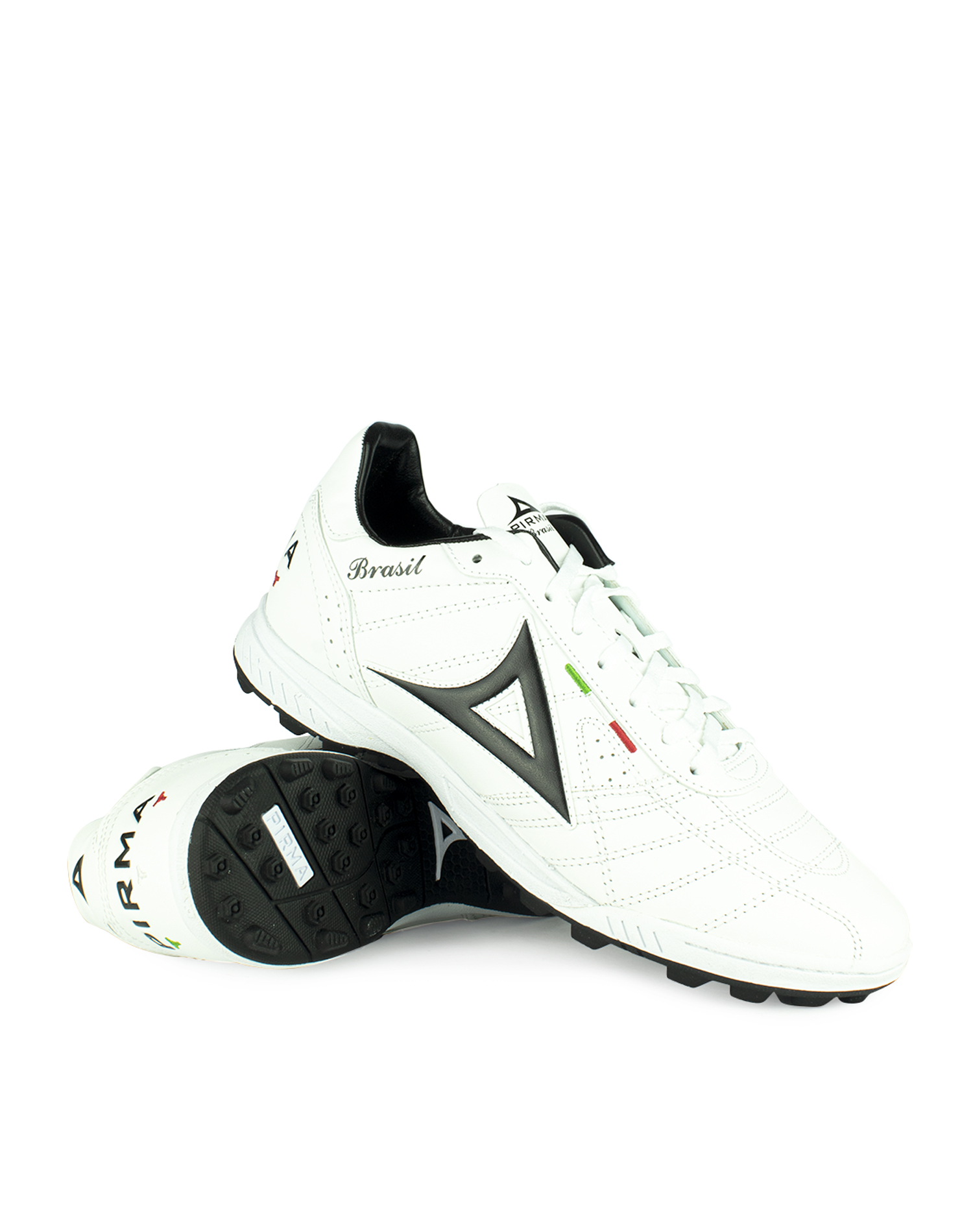 Tenis Pirma Brasil Futbol Rapido 503 Turf Blanco/negro