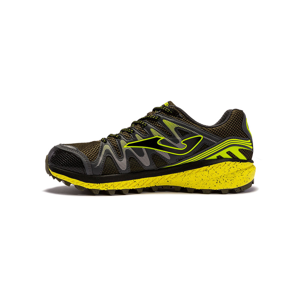 Foto 2 pulgar | Tenis Joma Trail Running Trek Gris con Amarillo para Hombre