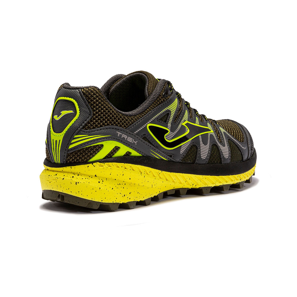 Foto 4 pulgar | Tenis Joma Trail Running Trek Gris con Amarillo para Hombre