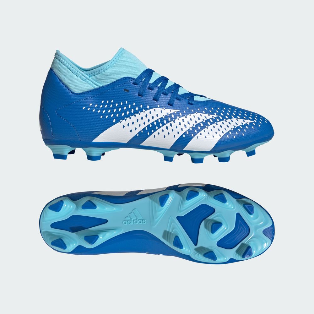 Foto 4 | Calzado De Fútbol Predator Accuracy.4 Multiterreno Ajuste Tipo Calcetín Adidas Blanco Unisex