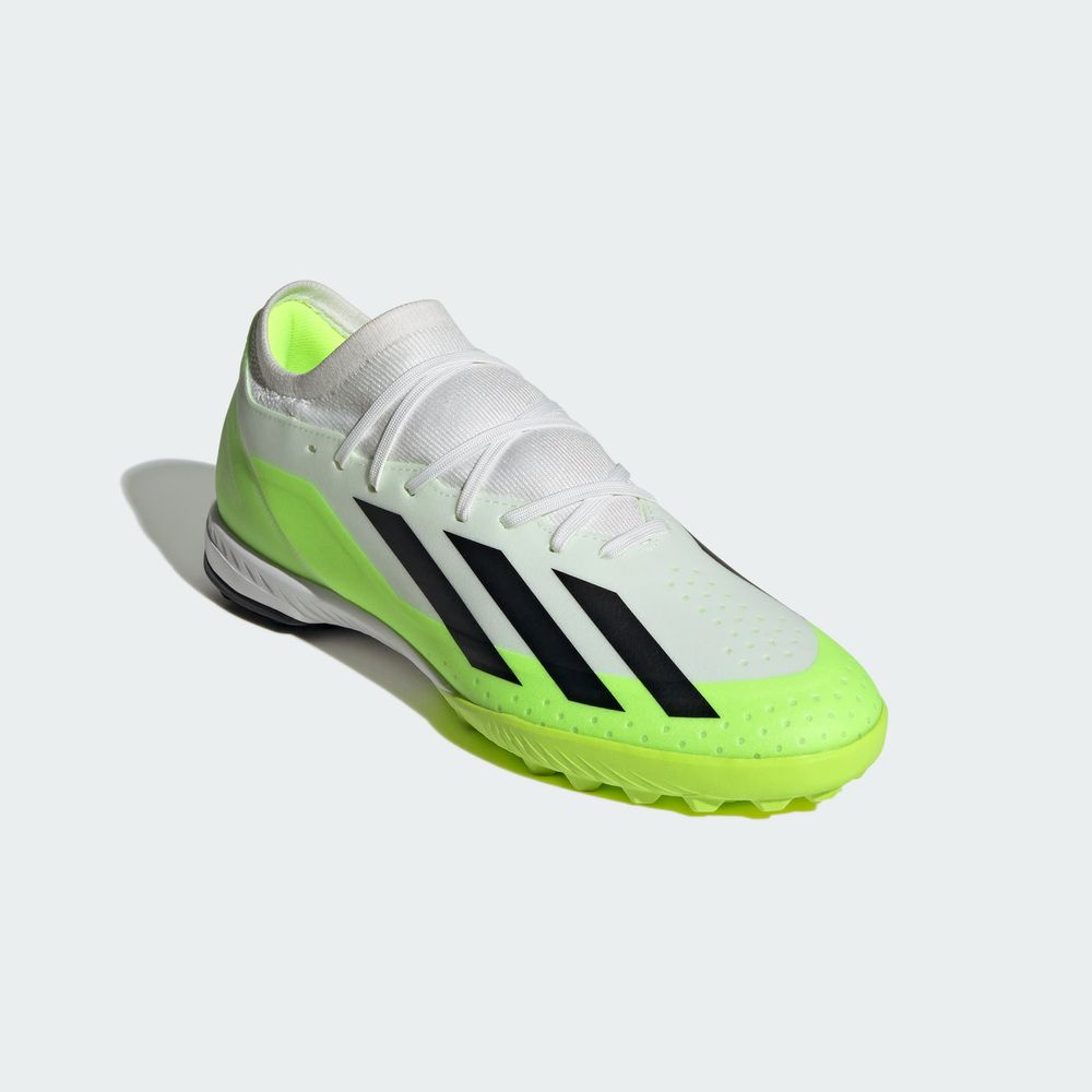 Foto 7 | Calzado Adidas X Crazyfast.3 Césped Artificial Blanco Unisex