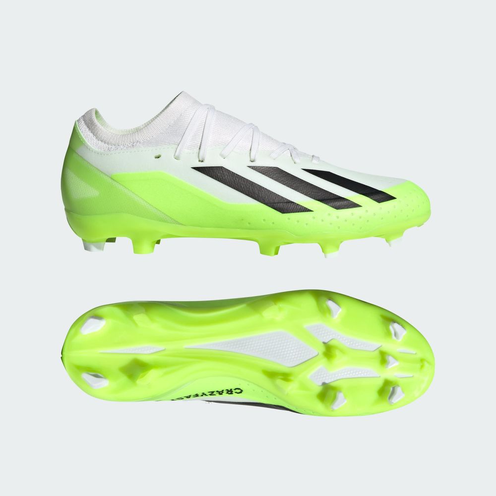 Foto 5 pulgar | Tachones Adidas Blancos Calzado X Crazyfast.3 Terreno Firme Unisex