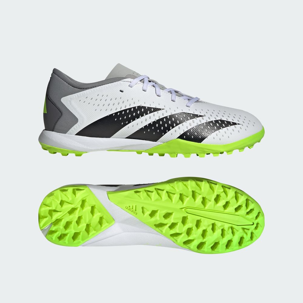 Foto 4 | Tachones de Fútbol Adidas Blancos Predator Accuracy.3 Pasto Sintético Unisex