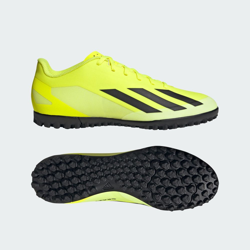 Tenis De Futbol Adidas X Crazyfast Club Pasto Sintetico Amarillo Unisex