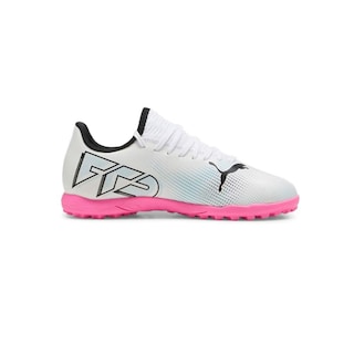 Foto 2 | Tenis Puma de Futbol Rápido Future 7 Play Blancos para Hombre