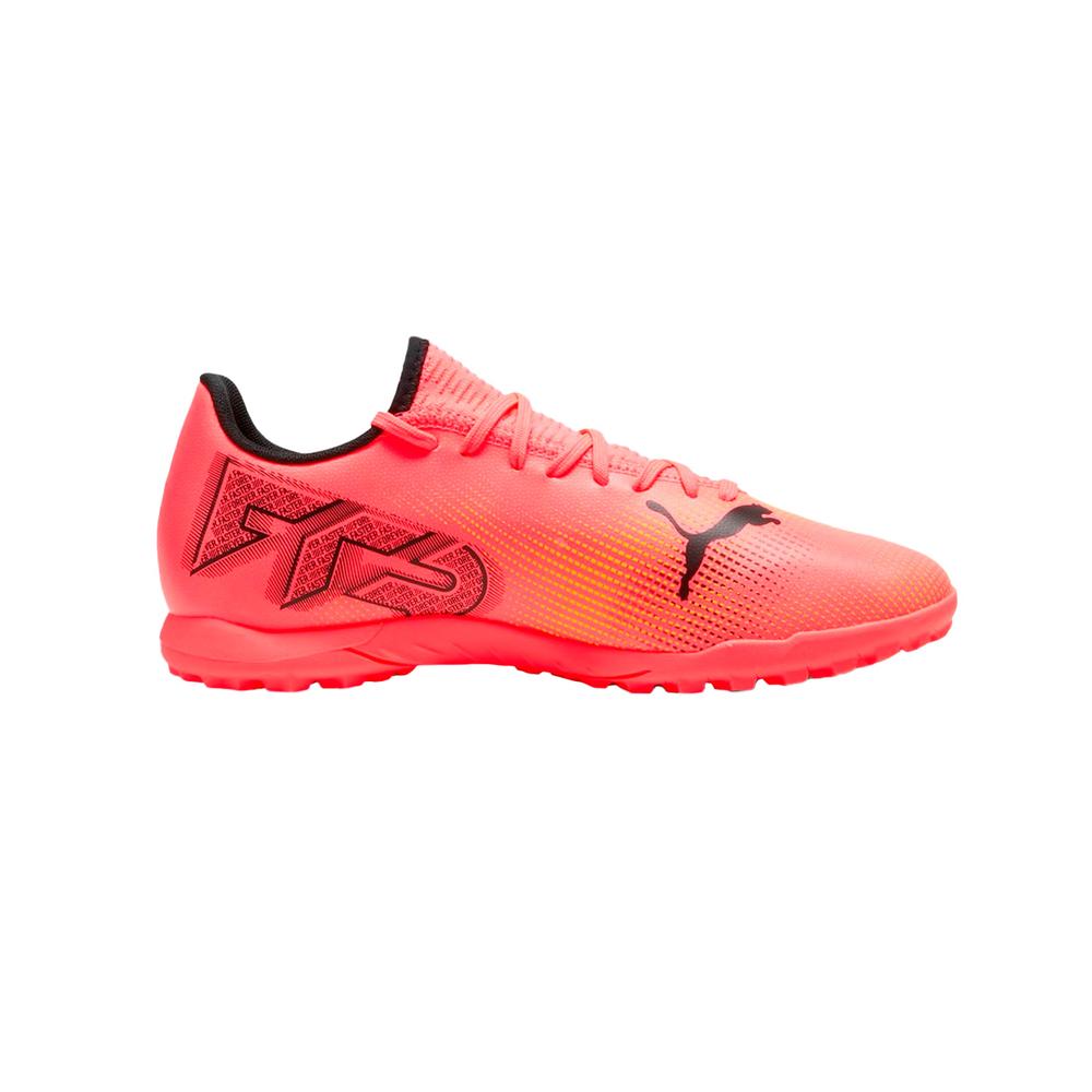 Foto 2 | Tenis Fútbol Puma Future 7 Play Tt 10772603 Naranja Claro para Hombre