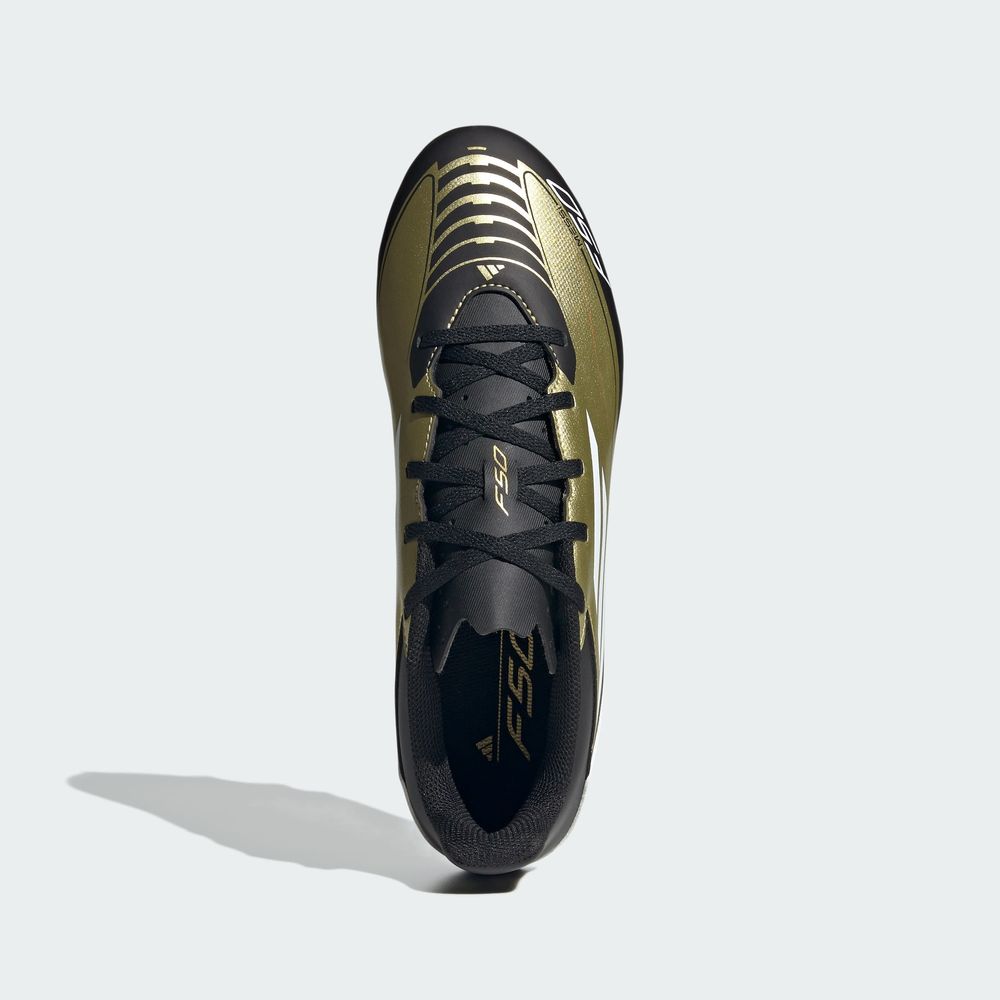 Foto 5 | Calzado De Fútbol F50 Club Messi Multiterreno Adidas Oro Unisex