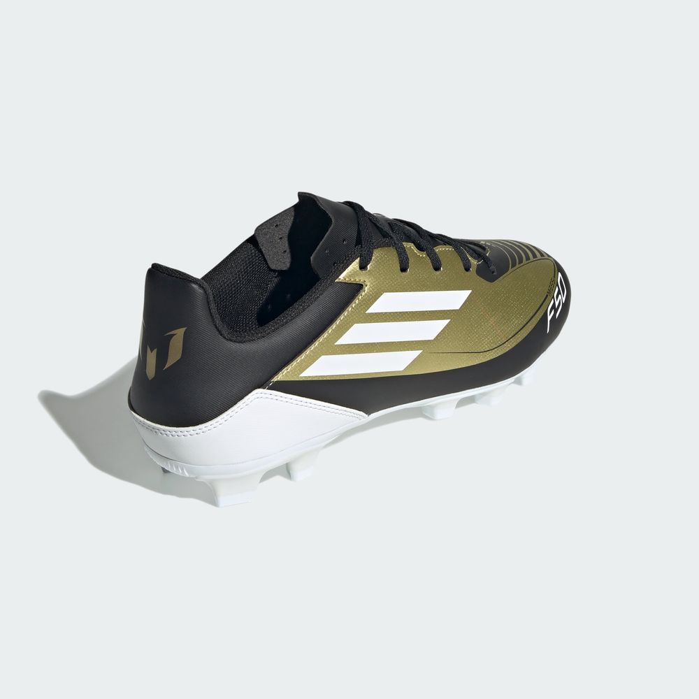 Foto 8 | Calzado De Fútbol F50 Club Messi Multiterreno Adidas Oro Unisex